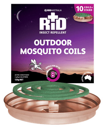 RID MOSQUITO COILS 125G + STAND PACK OF 10